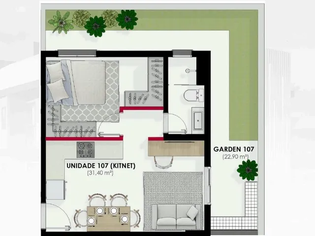 Imagem 10: Apartamento Garden para Venda em Curitiba / PR no bairro Alto da XV
