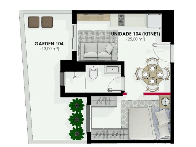 Imagem 8: Apartamento Garden para Venda em Curitiba / PR no bairro Alto da XV