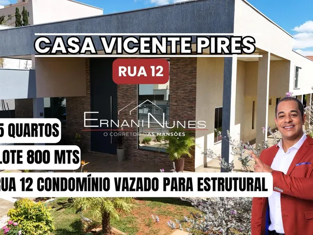 Imagem: CASA VICENTE PIRES RUA 12- 5 QUARTOS- 800
