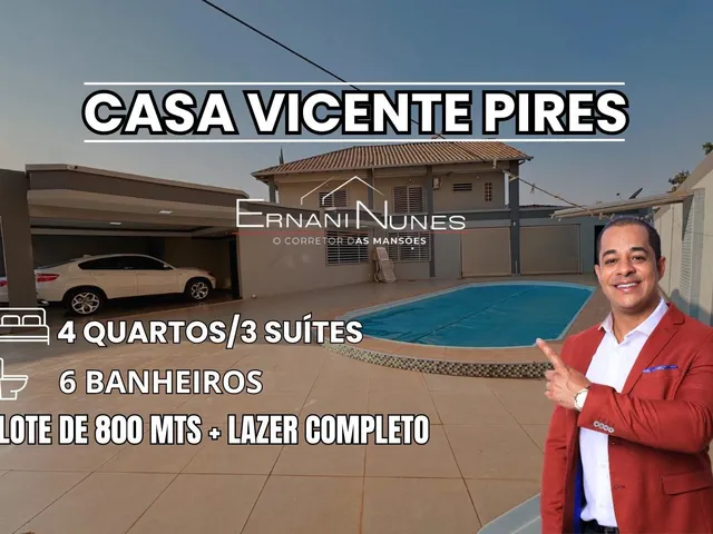 Imagem: Casa Vicente Pires composta por 4 quartos