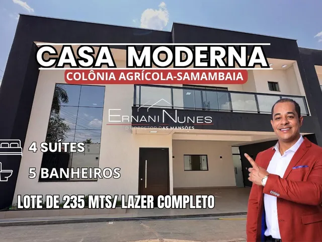 Imagem: Casa Vicente Pires Composta por 4 suítes