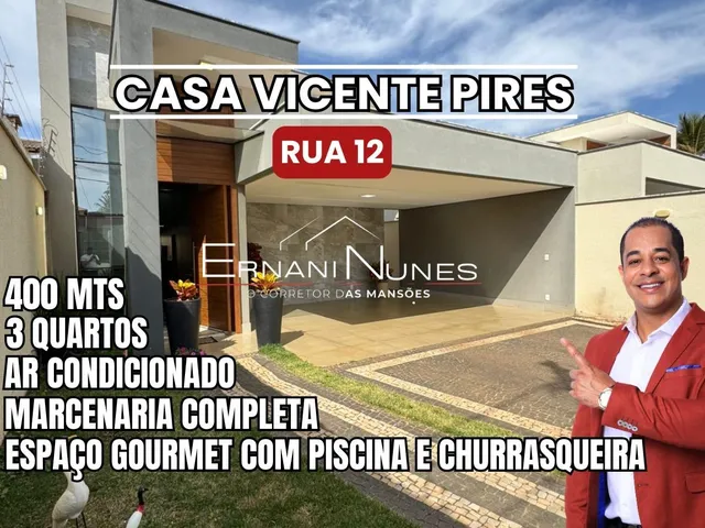 Imagem: A casa possui 3 Dormitórios, 3 Suítes, 5 Banheiros, 4