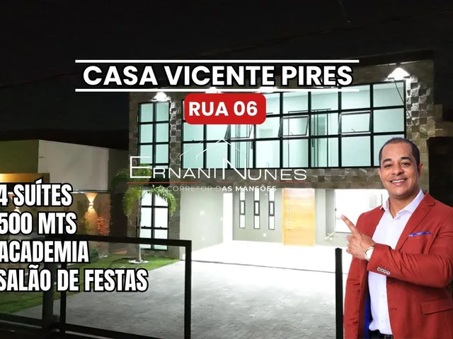 Imagem: CASA RUA 06 VICENTE PIRES - 4 SUÍITES