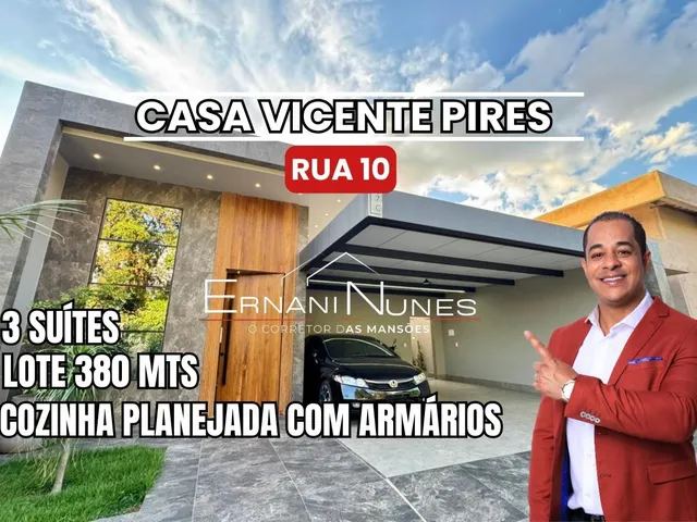 Imagem: CASA VICENTE PIRES RUA 10- 380 MTS- 3 SUÍTES