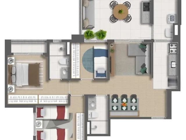 Imagem 7: 0 Apartamento com 3 dormitórios