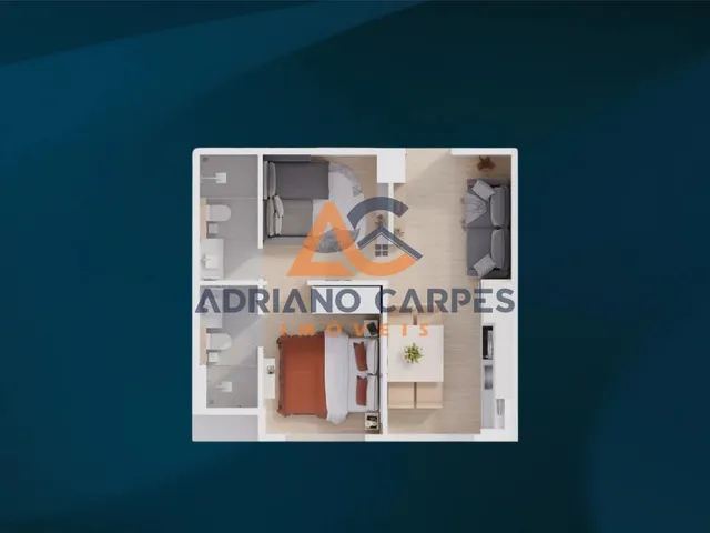 Imagem 2: Apartamento com 1 Suíte, alto padrão na quadra mar do Gravatá - Navegantes Adriano