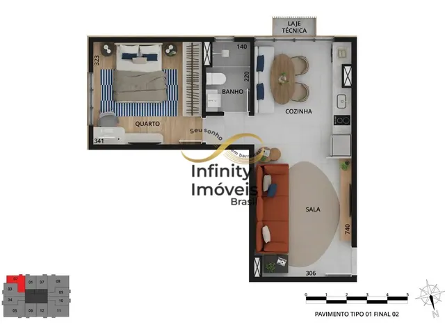 Imagem 4: ALDEA PERNAMBUCO - Apartamento à venda no bairro Savassi - Belo Horizonte/MG