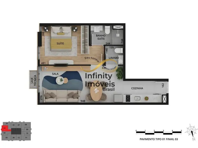 Imagem 10: ALDEA PERNAMBUCO - Apartamento à venda no bairro Savassi - Belo Horizonte/MG