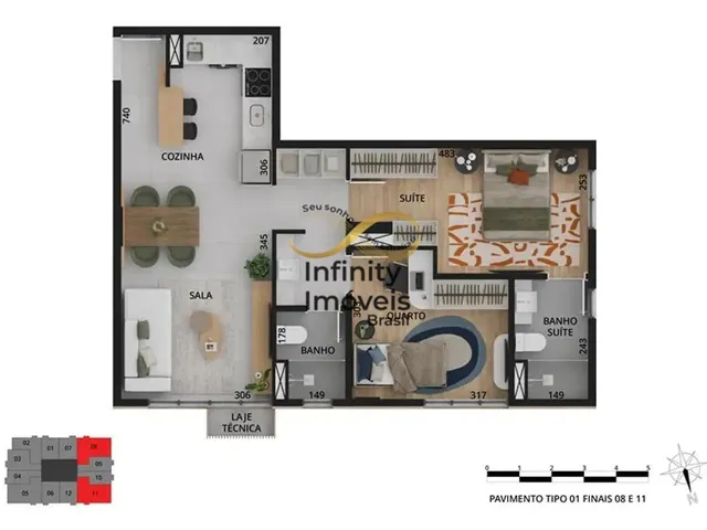Imagem 11: ALDEA PERNAMBUCO - Apartamento à venda no bairro Savassi - Belo Horizonte/MG