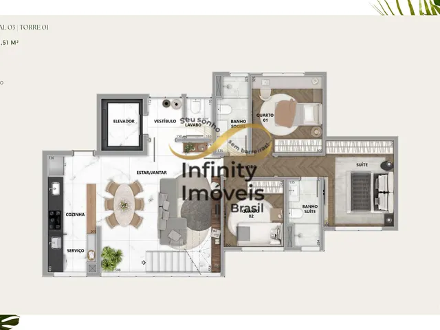 Imagem 3: Oasis Vale do Sereno - Apartamento À Venda no Bairro Vale do Sereno - Nova Lima/Mg