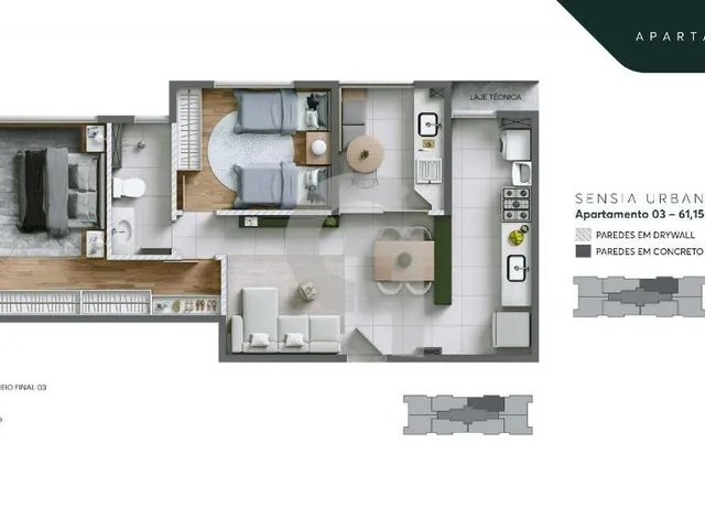 Imagem 10: Apartamento de 2/4 com suíte e varanda gourmet no Stiep - Sensia Urban, Salvador/Ba