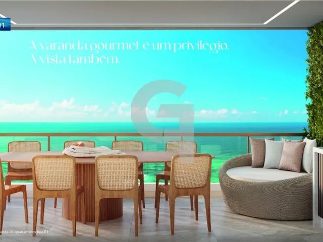 Imagem 12: Apartamento com 2 quartos sendo 1 suíte e beira-mar no Brisa Marina Orla Mood em