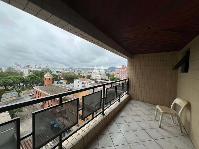 Imagem 2: Apartamento de 1 Dormitório com Varanda e Vista Livre no Embaré - Santos/Sp