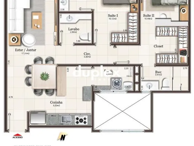Imagem 3: HOME CLUB COM 2 SUÍTES, SACADA GOURMET E 1 VAGA EM CAMPINAS