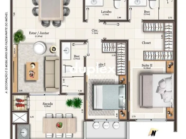 Imagem 2: HOME CLUB COM 2 SUÍTES, SACADA GOURMET E 1 VAGA EM CAMPINAS
