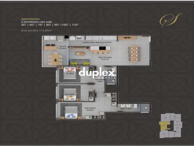 Imagem 2: APARTAMENTO DE 3 DORMITÓRIOS SENDO 1 SUÍTE EM BIGUAÇU