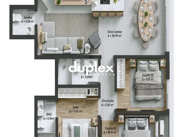 Imagem 5: APARTAMENTO DE 3 DORMITÓRIOS SENDO 1 SUÍTE EM BIGUAÇU