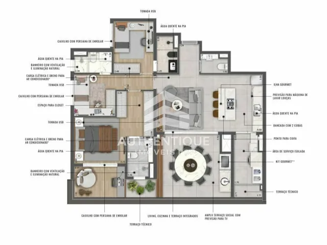 Imagem 12: Estilo Residence Chacara Santo Antonio - Apartamento À Venda no Bairro Chácara Santo Antônio - São Paulo/Sp, Zona Sul