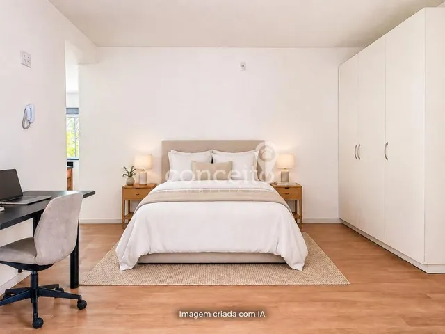 Imagem: Apartamento com 1 Dormitório Semimobiliado