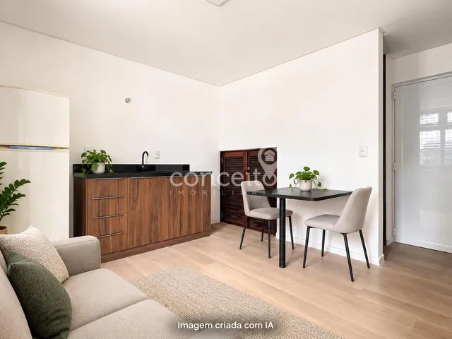 Imagem: Apartamento com 1 Dormitório Semimobiliado