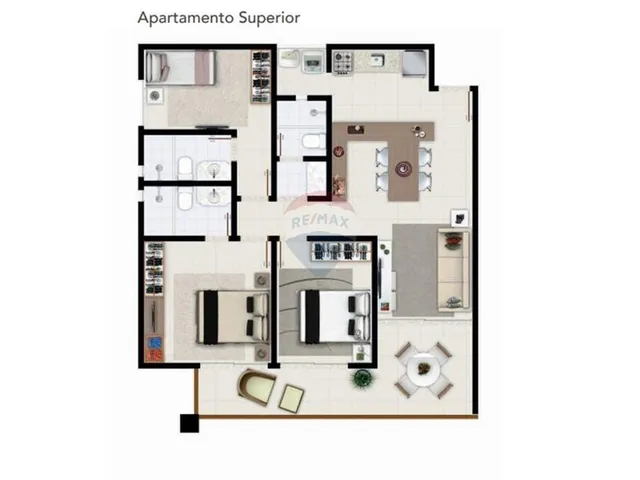 Imagem 7: Apartamento a venda em Itacimirim | Novo| 3 quartos sendo duas suítes