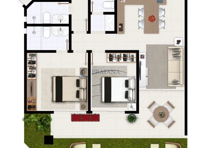 Imagem 15: Apartamento a venda em Itacimirim | Novo| 3 quartos sendo duas suítes