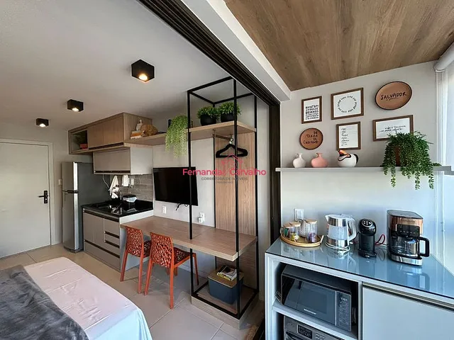 Imagem: O apartamento possui 1 Dormitório, 1 Suíte, 1 Vaga na