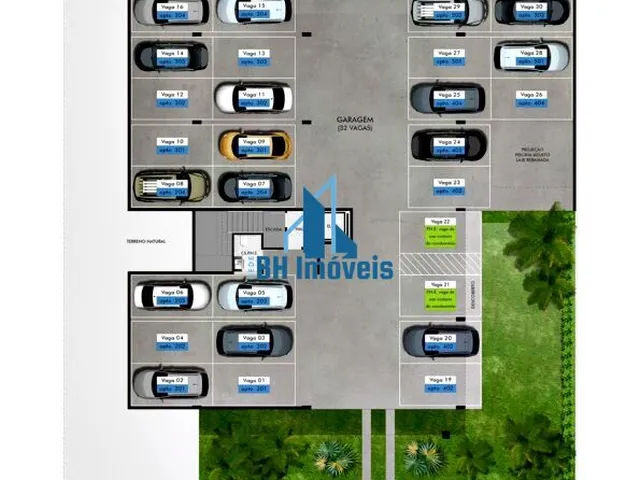 Imagem 8: Apartamento Área Privativa 2 Quartos e 2 Vagas no Bairro Castelo - Belo Horizonte/Mg