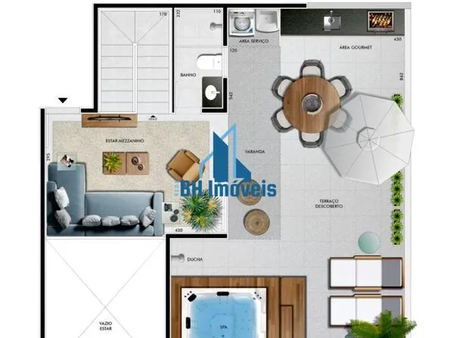 Imagem 10: Apartamento Área Privativa 2 Quartos e 2 Vagas no Bairro Castelo - Belo Horizonte/Mg