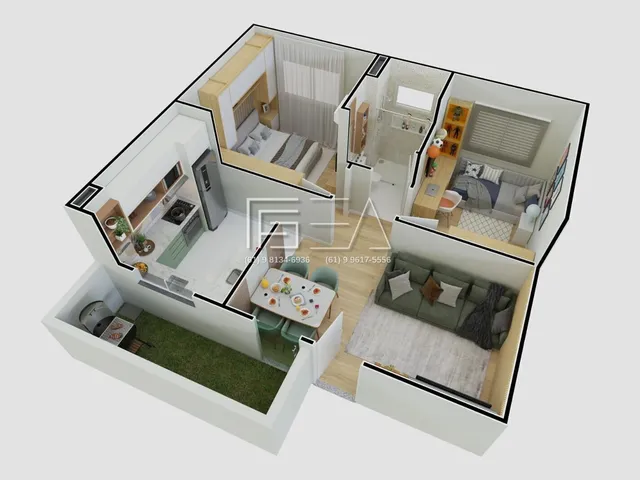 Imagem 7: APARTAMENTO DE 2 QUARTOS COM ÁREA DE LAZER ATÉ 100% FINANCIADO