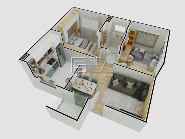 Imagem 9: APARTAMENTO DE 2 QUARTOS COM ÁREA DE LAZER ATÉ 100% FINANCIADO