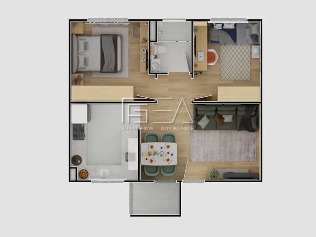 Imagem 3: APARTAMENTO DE 2 QUARTOS COM ÁREA DE LAZER ATÉ 100% FINANCIADO