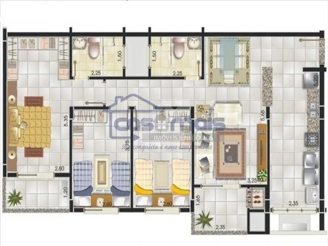 Imagem 13: VENDA/LOCAÇÃO - APARTAMENTO COM 3 DORMITÓRIOS NO CENTRO DE ESTÂNCIA VELHA