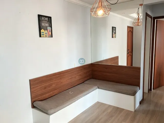 Imagem 3: Alugo apartamento com 02 quartos, semi mobiliado, 01 vaga de garagem, no bairro