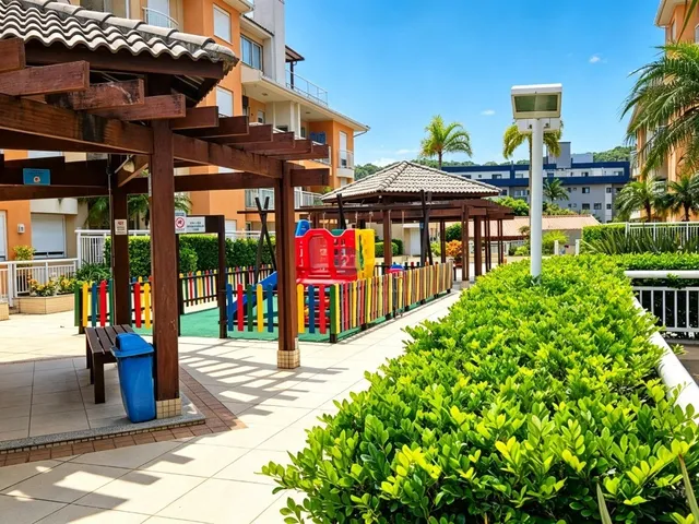 Imagem 3: Alugo apartamento 02 quartos, 01 garagem, em residencial completo a 100mts da praia dos