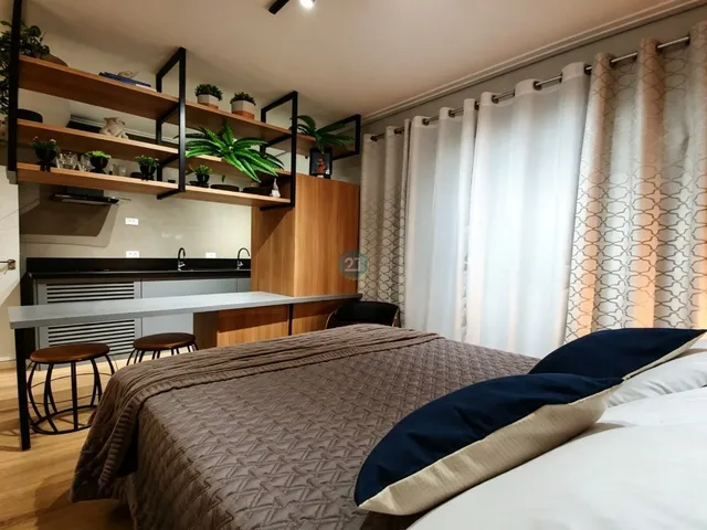 Imagem 9: Alugo excelente studio, mobiliado com móveis planejados próximo a todo o comércio no