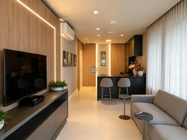 Imagem 5: Alugo Studio com 50m², sacada com vista livre, em Home Club completo no Saco Grande