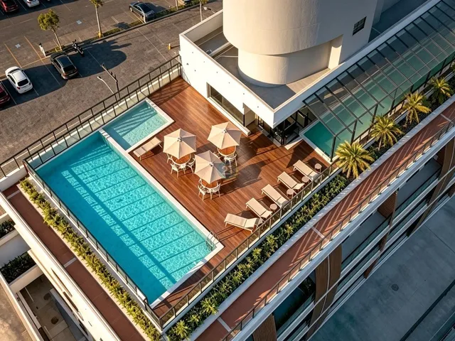 Imagem 4: Alugo Studio com 50m², sacada com vista livre, em Home Club completo no Saco Grande