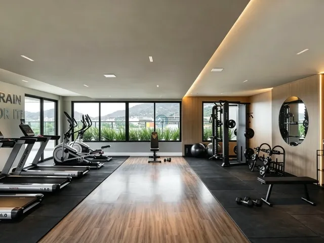 Imagem 3: Alugo Studio com 50m², sacada com vista livre, em Home Club completo no Saco Grande