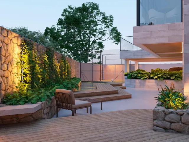 Imagem 14: Empreendimento no Juvevê com arquitetura inspirada na natureza, volumetria que remete à
