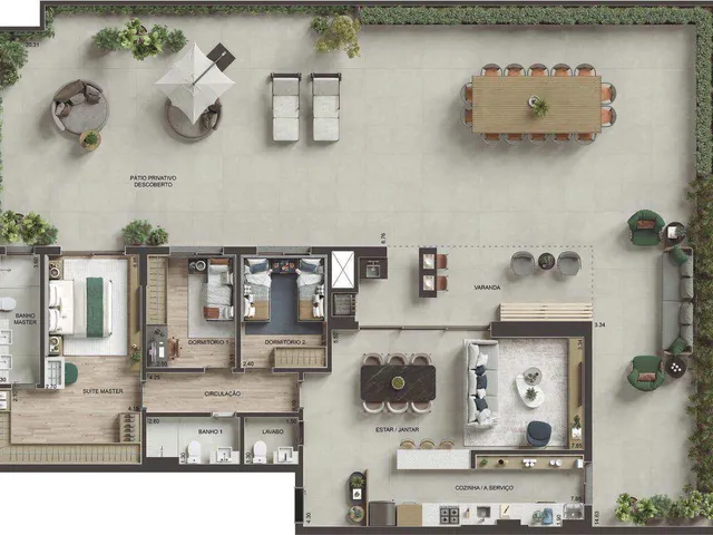 Imagem 14: Um empreendimento com arquitetura autoral e expressiva, que se conecta à região