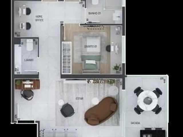 Imagem 14: Um projeto contemporâneo, que evoca modernidade e refinamento, se une à tranquilidade e