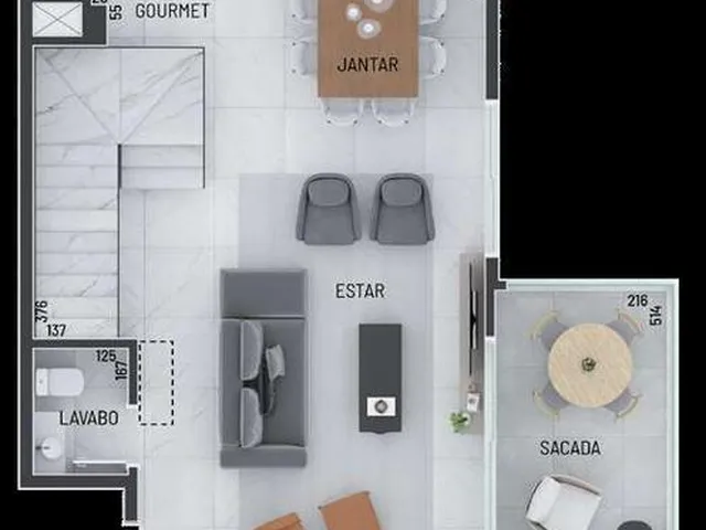 Imagem 16: Um projeto contemporâneo, que evoca modernidade e refinamento, se une à tranquilidade e