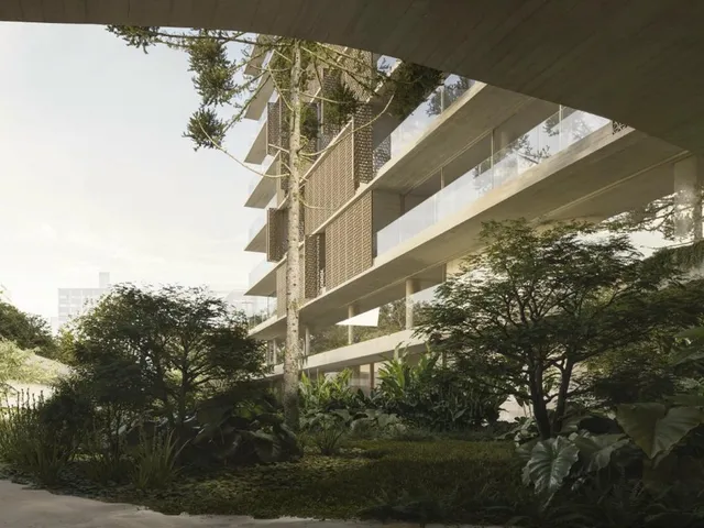 Imagem 8: No Edifício Manhã, a arquitetura de Arthur Casas se levanta em linhas horizontais para