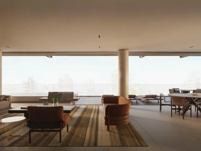 Imagem 14: No Edifício Manhã, a arquitetura de Arthur Casas se levanta em linhas horizontais para