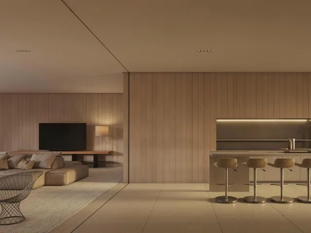 Imagem 15: No Edifício Manhã, a arquitetura de Arthur Casas se levanta em linhas horizontais para