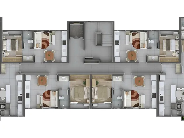 Imagem 15: Empreendimento no bairro Vila Izabel com apartamentos modernos de 1 e 2 quartos, algumas