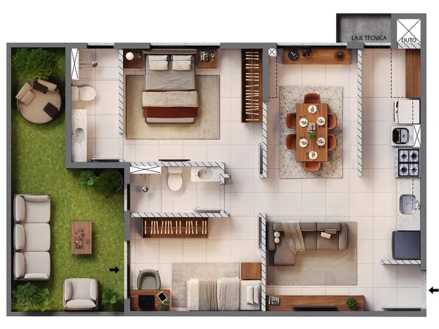 Imagem 12: Apartamento para Venda em Curitiba / PR no bairro Jardim Social