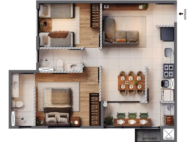 Imagem 6: Apartamento para Venda em Curitiba / PR no bairro Jardim Social