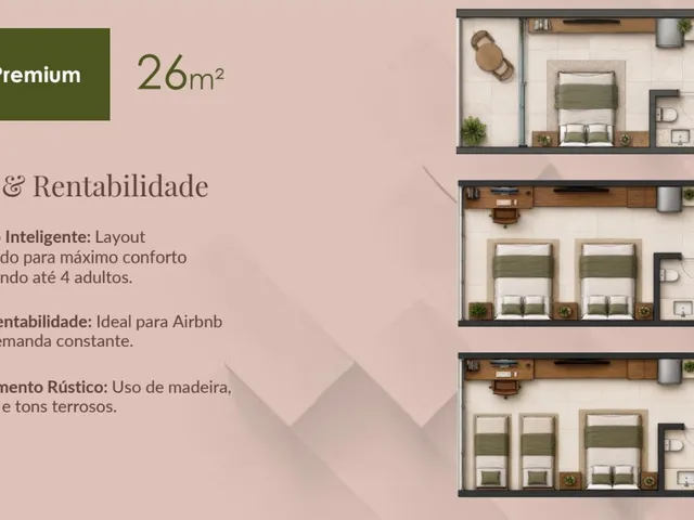 Imagem 5: Privilege Lençóis: Studio em Condomínio no Centro de Lençóis-BA, 1 Quarto, 1 Suite